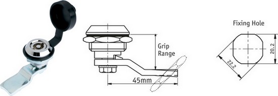 IP 65 Quarter Turns with Dust Cap